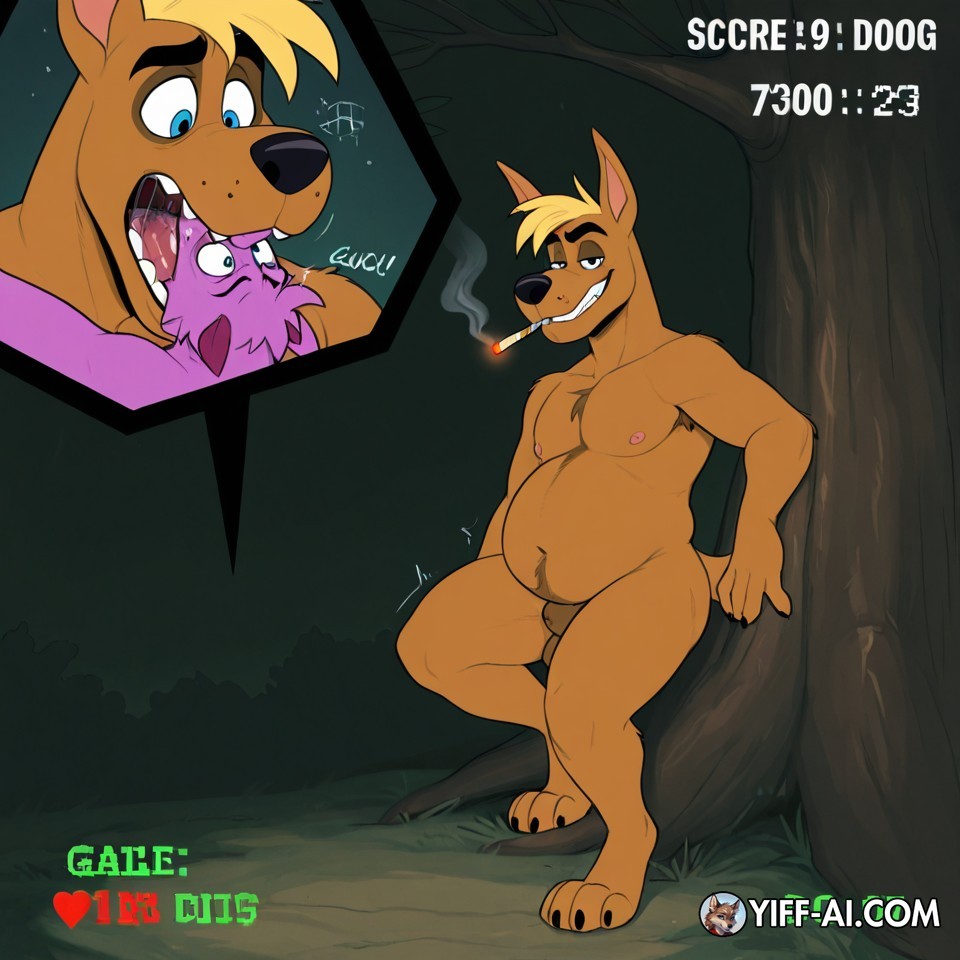 Courage the Cowardly Dog and Scooby Doo Playing D&D