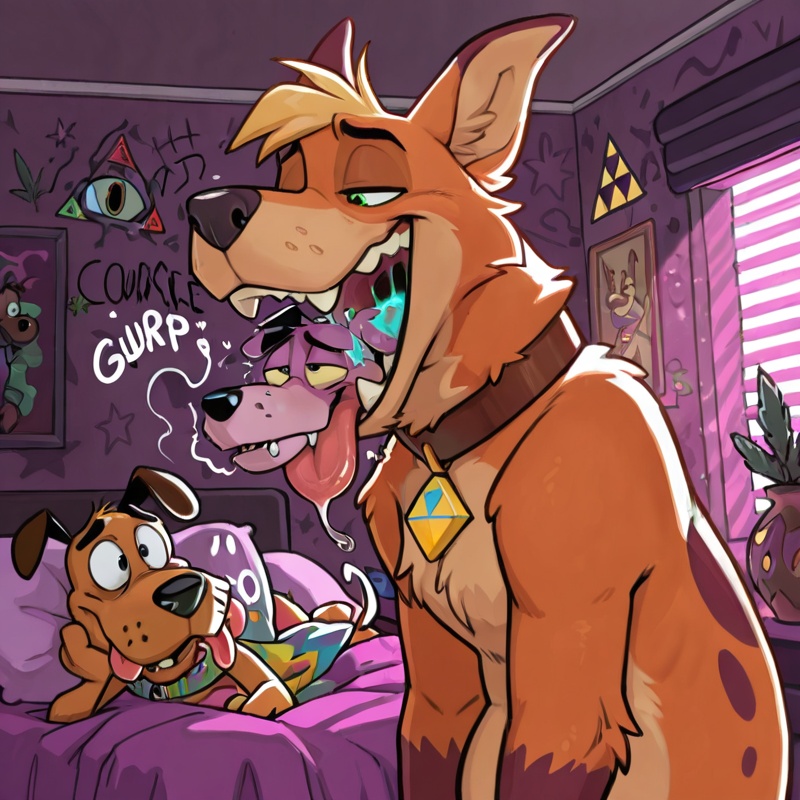 Courage the Cowardly Dog and Scooby-Doo Stoned Adventure