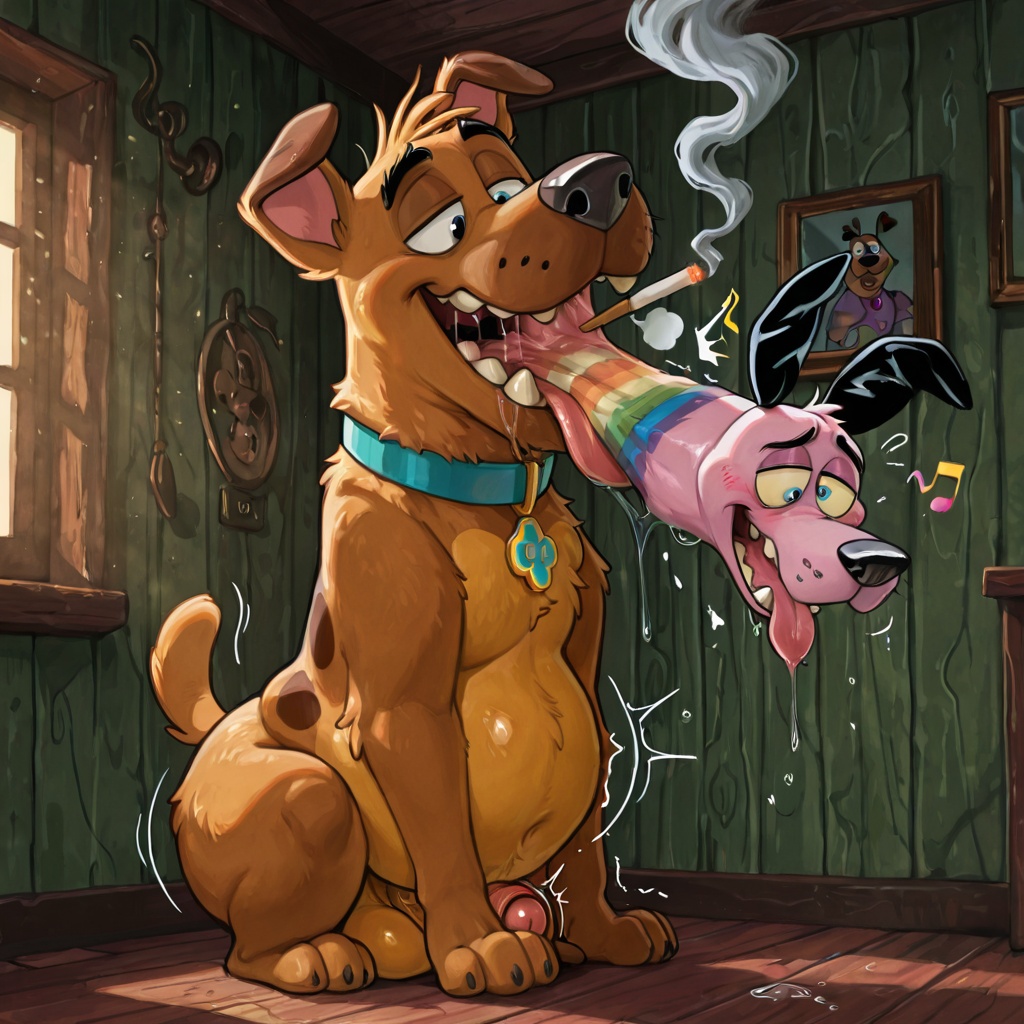 Courage the Cowardly Dog Group Vore Scene