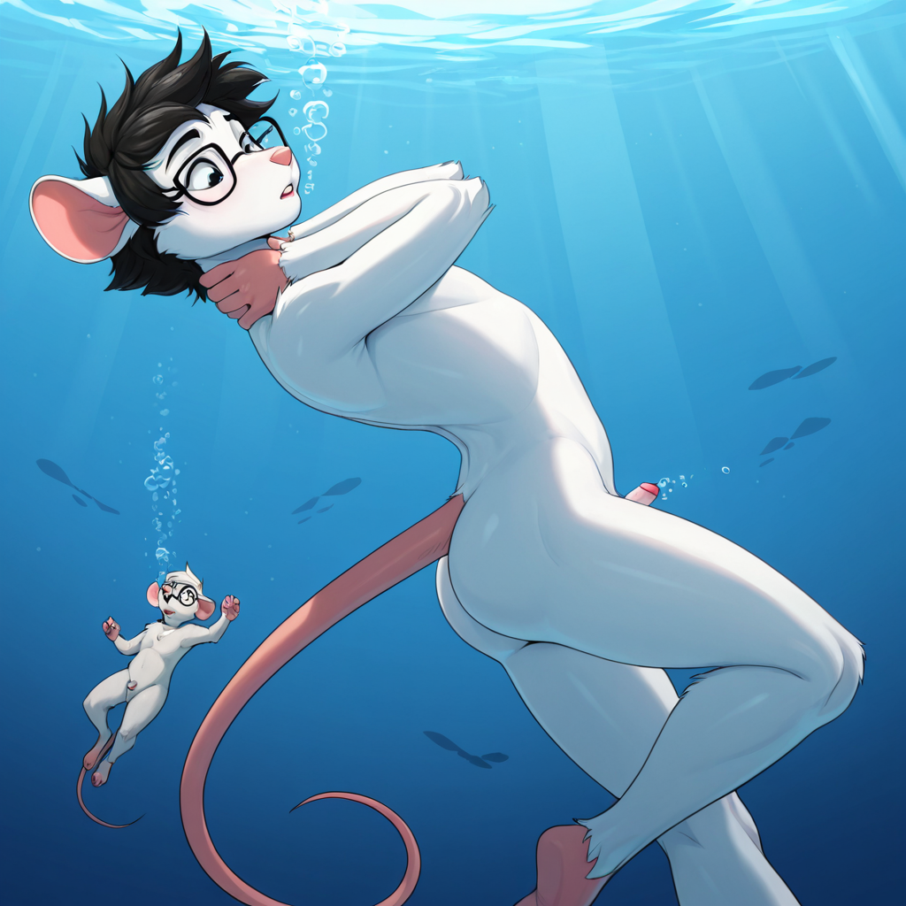 Mouse Underwater Struggle