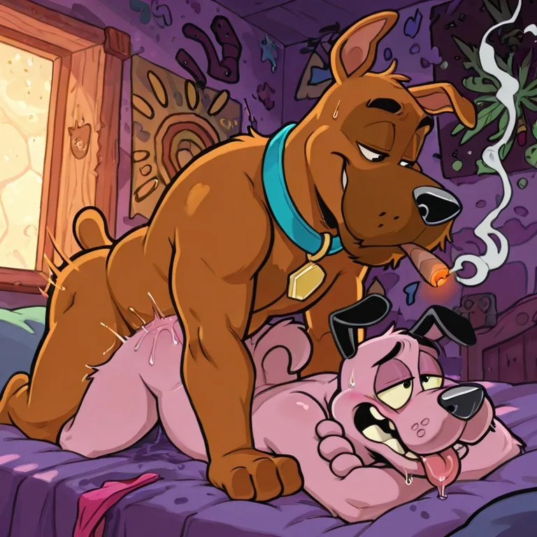 Courage The Cowardly Dog: Stoned and Nude