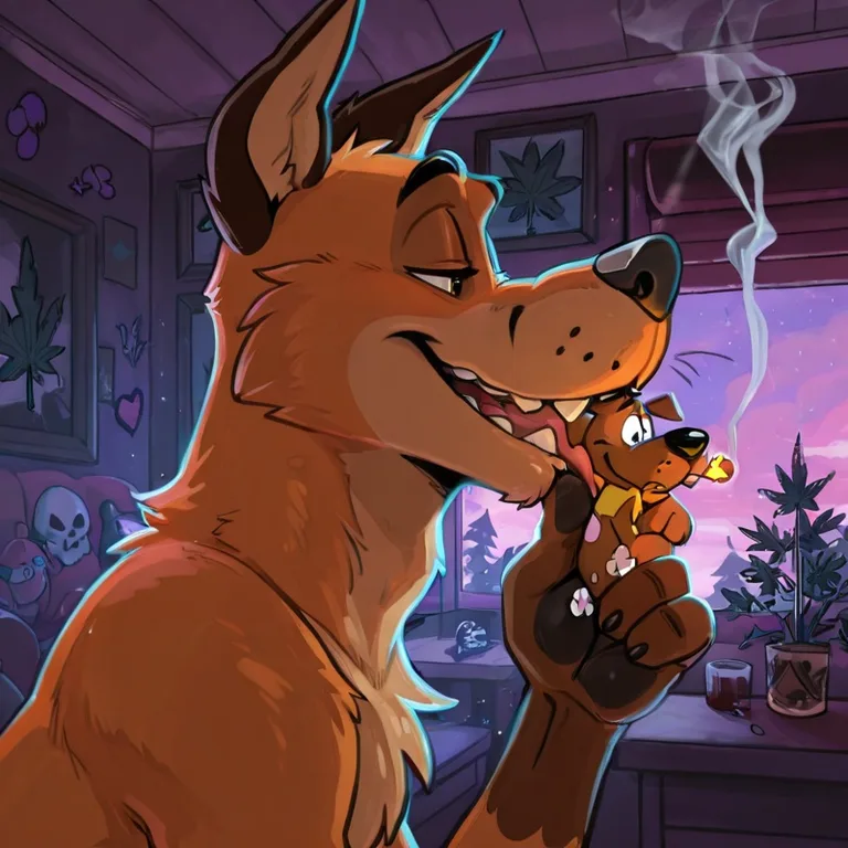 Courage and Scooby-Doo Stoned Together