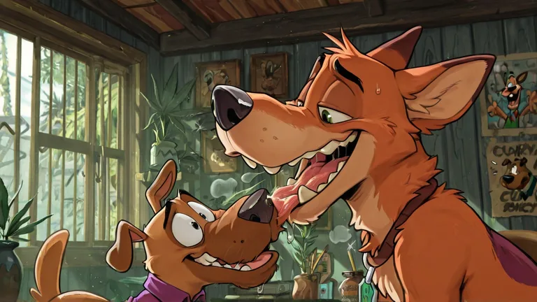 Courage the Cowardly Dog Stoned and Swallowing
