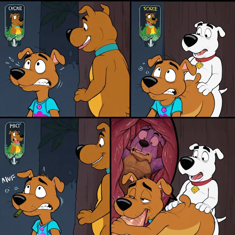 Courage the Cowardly Dog and Scooby-Doo Adventure