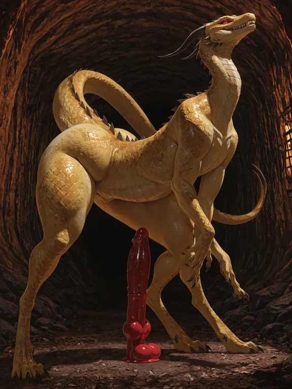 Feral Monster in Dark Cave