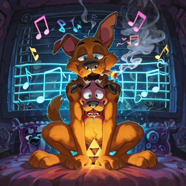 Courage the Cowardly Dog Fox Adult Party