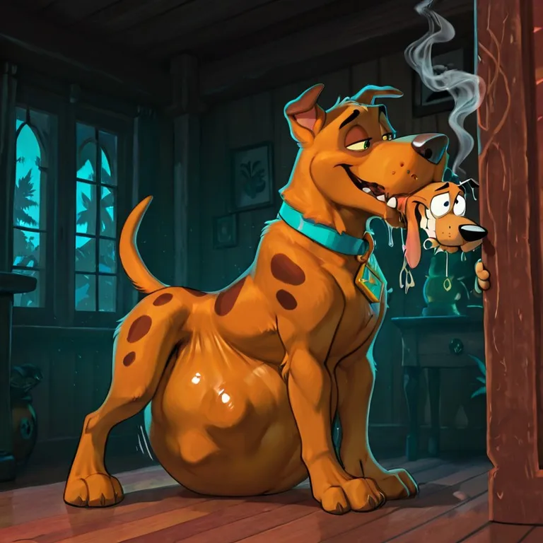 Scooby Doo Swallows Courage the Cowardly Dog Whole Duo