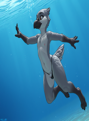 Crow Shifter in Underwater Tunnel