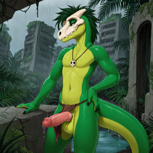 Prehistoric Raptor with Intricate Accessories