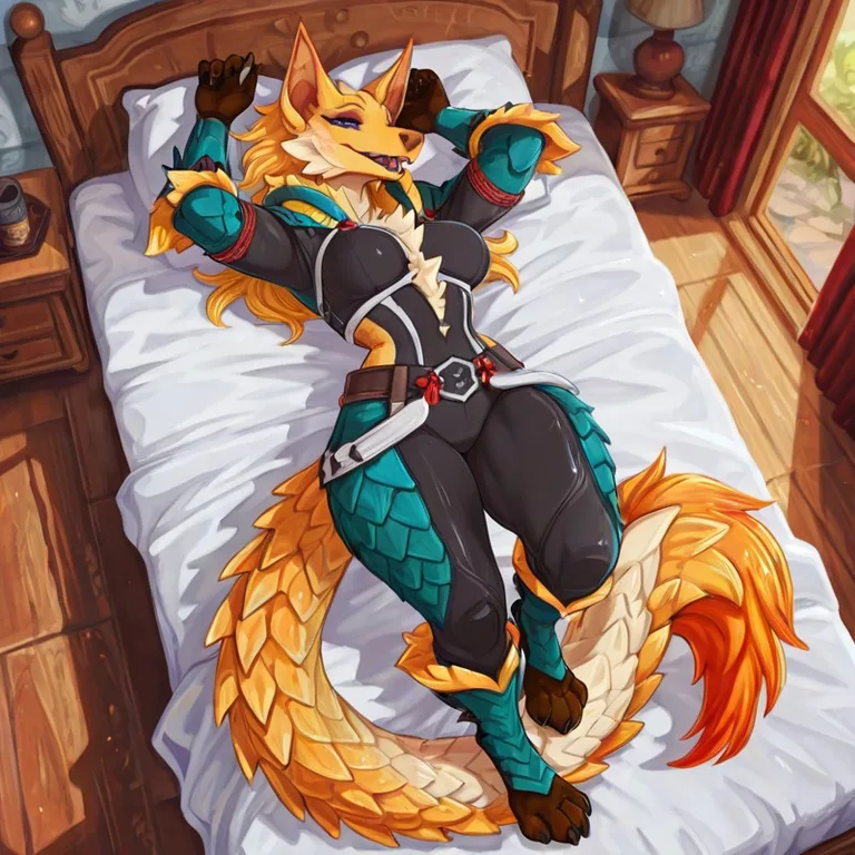 Stygian Zinogre Monster Hunter Lying Down