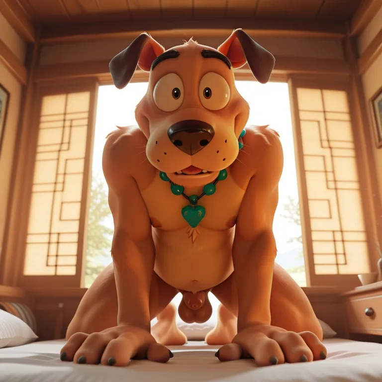 A Courage The Cowardly Dog Anthro Dog Teases Viewers On A Farm