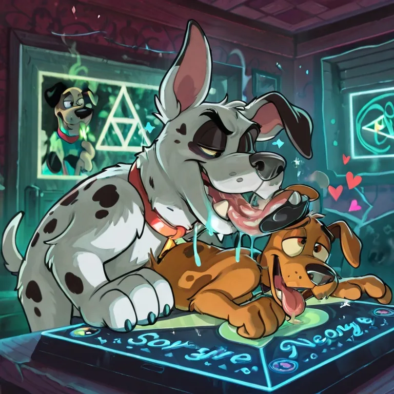 Courage the Cowardly Dog: Neon Rainbow Fur