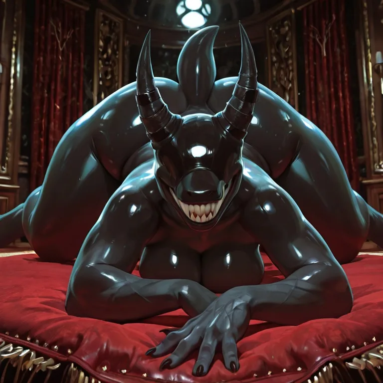 solo,female , demonic, horror_(theme), nightmare_fuel, no_ey