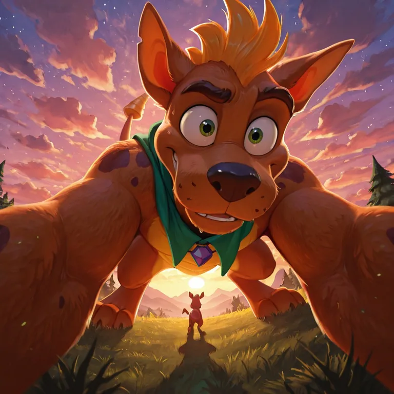 Dragon Duo at Sunset