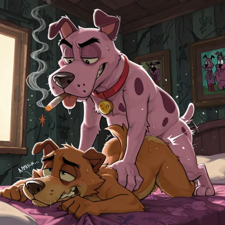 Courage the Cowardly Dog Stoner Furry Art