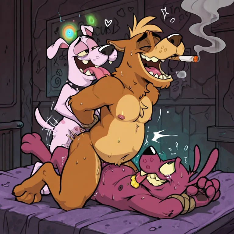 Seductive Male Anthro Engaging in Intimate Scene