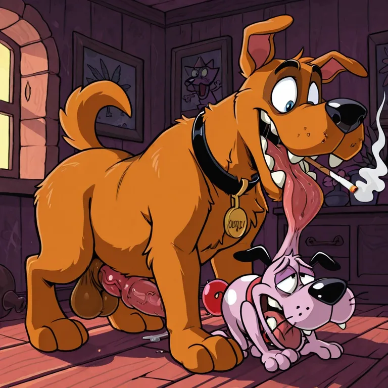 Courage the Cowardly Dog Stoner Moment Full Body