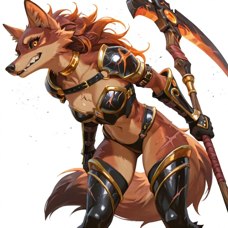 Undead Maned Wolf Warrior in Savage Armor