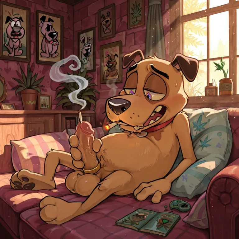 Courage the Cowardly Dog High and Aroused