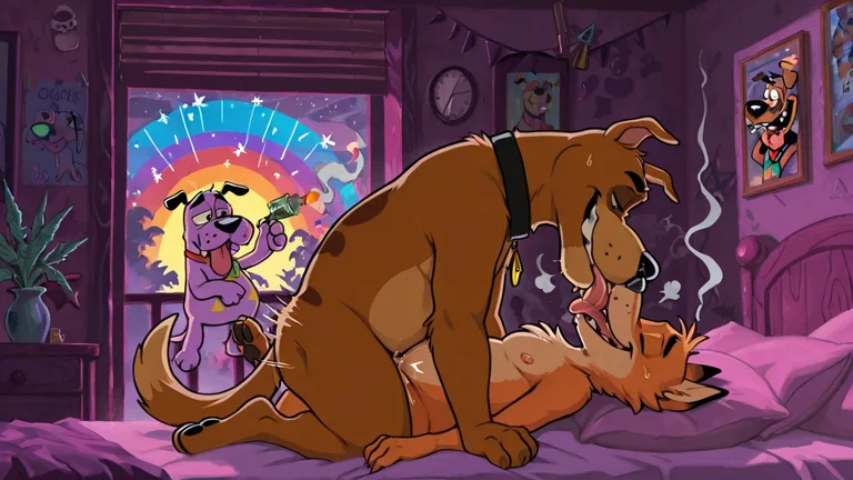 Courage the Cowardly Dog and Scooby Doo Stoner Adventure