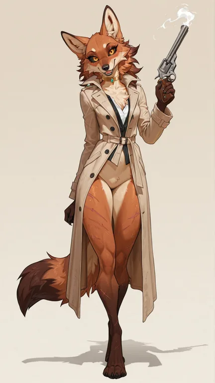 Maned Wolf Yandere with Revolver