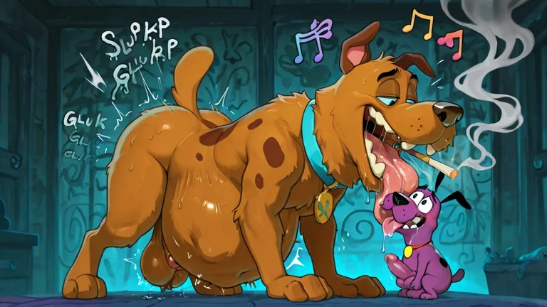Courage the Cowardly Dog Vore Orgy Adventure