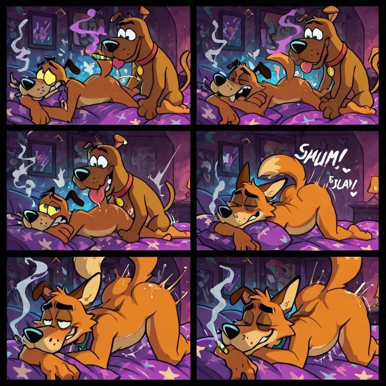Courage the Cowardly Dog in Romantic Stoner Scene