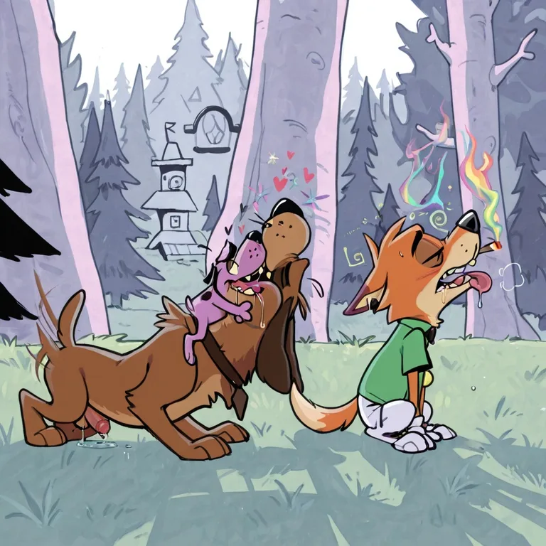 Courage the Cowardly Dog and Scooby-Doo Stoner Adventure