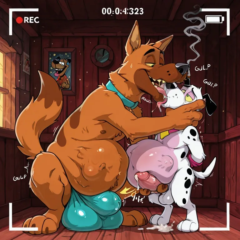 Courage the Cowardly Dog in Vore Scene