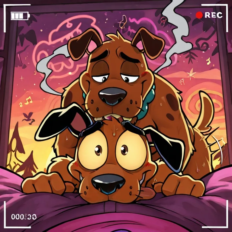 Courage the Cowardly Dog Stoned with Scooby-Doo