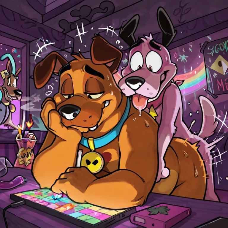 Courage the Cowardly Dog and Stoner Scooby Doo