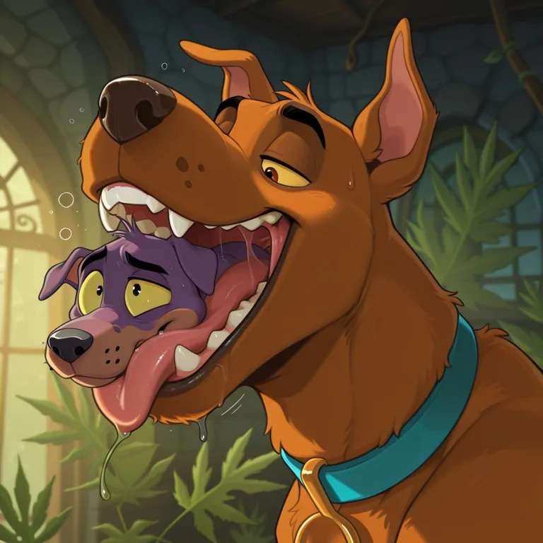 Courage and Scooby-Doo Sharing a Haze