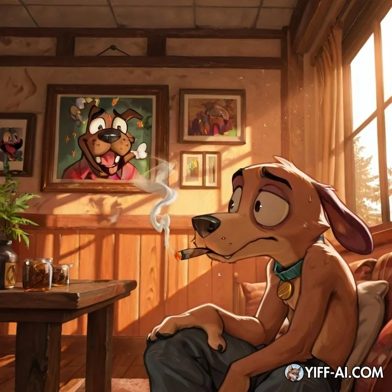 Courage the Cowardly Dog Stoned with Friend
