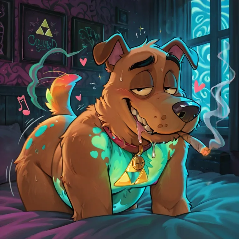 Courage the Cowardly Dog: Neon Stoner Fox