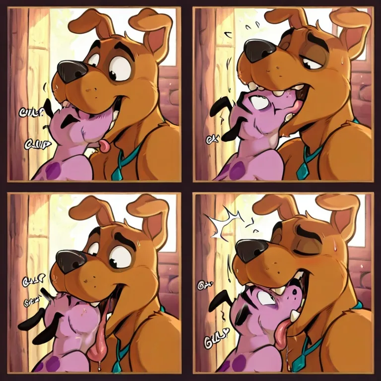 Courage the Cowardly Dog and Scooby-Doo: Intimate Comic Adventure