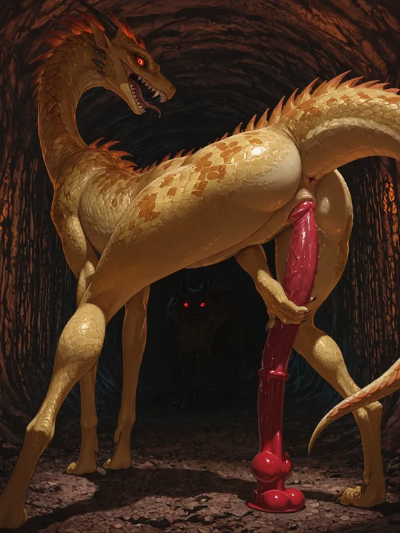 Feral Monster in Dark Cave