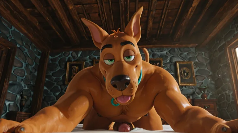 Seductive Scooby Doo in Neon Green Hypnosis