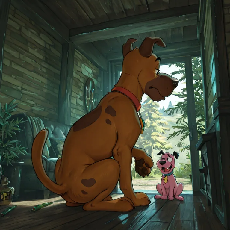 Courage the Cowardly Dog and Scooby-Doo Adventure