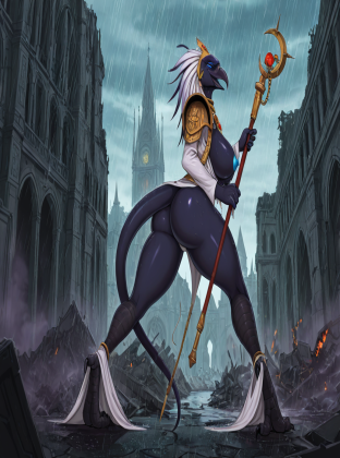 Lord of Change in Ruined Cathedral