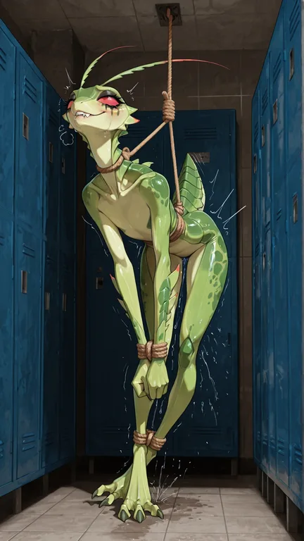 Mantis Raptor Hybrid in Distress