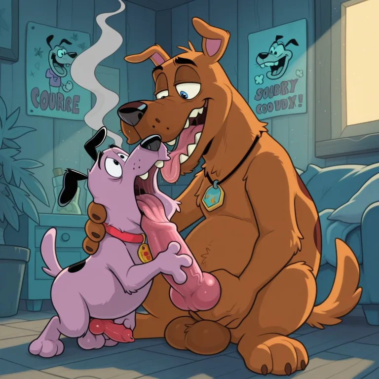 Courage the Cowardly Dog and Stoner Friend Toony
