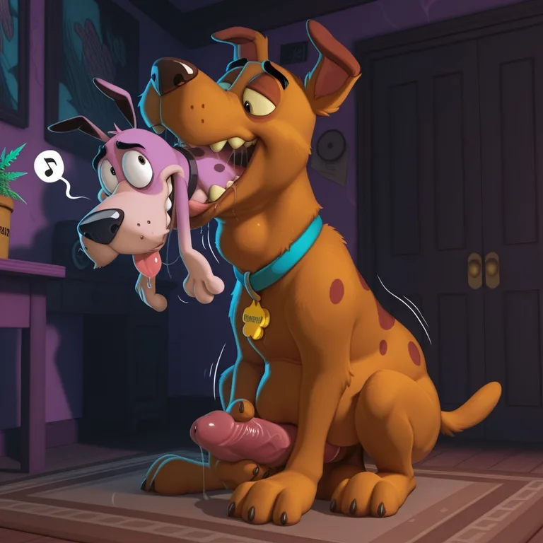Courage the Cowardly Dog Stoner Scene Whole Body