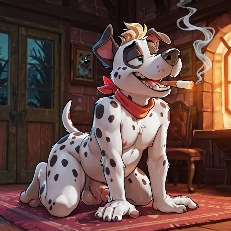 Courage the Cowardly Dog: Stoned Anthro Dalmatian