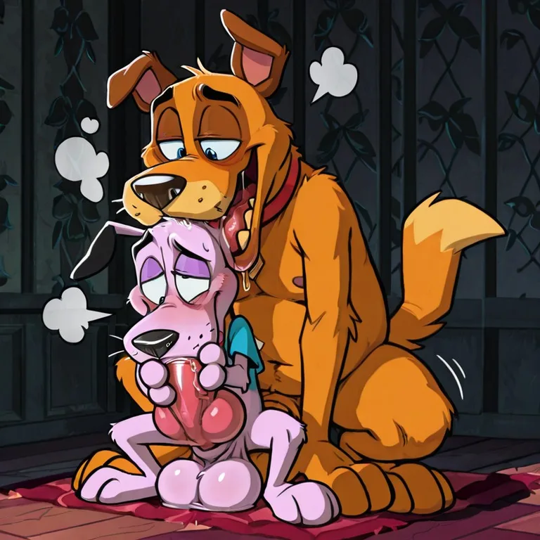 Courage the Cowardly Dog Stoner Moment Blue Eyes
