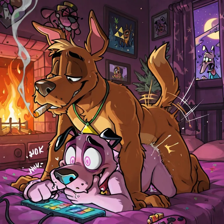 Courage the Cowardly Dog: Stoned Gay Adventure Sexy Toon