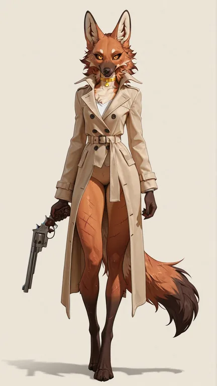 Battle-Scarred Maned Wolf Yandere