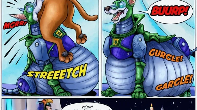 Courage the Cowardly Dog in Neon Gay Vore Orgy