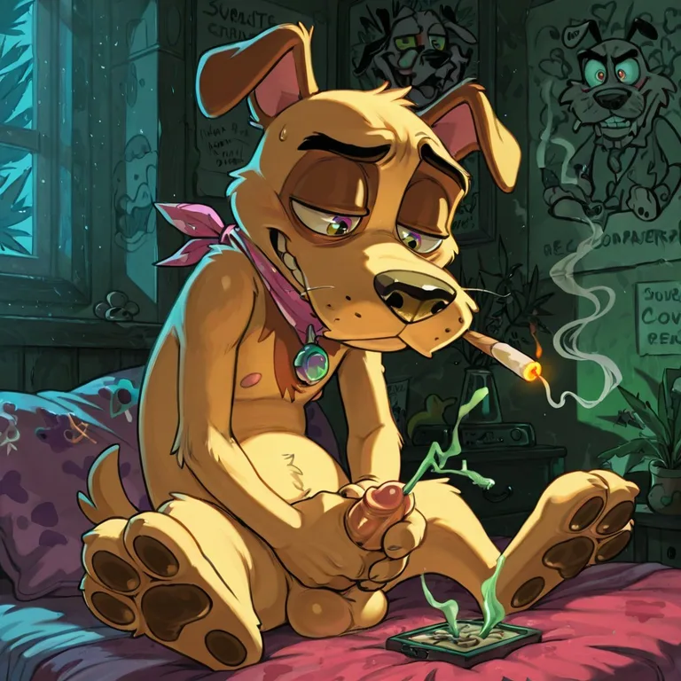 Aroused Stoner Courage the Cowardly Dog
