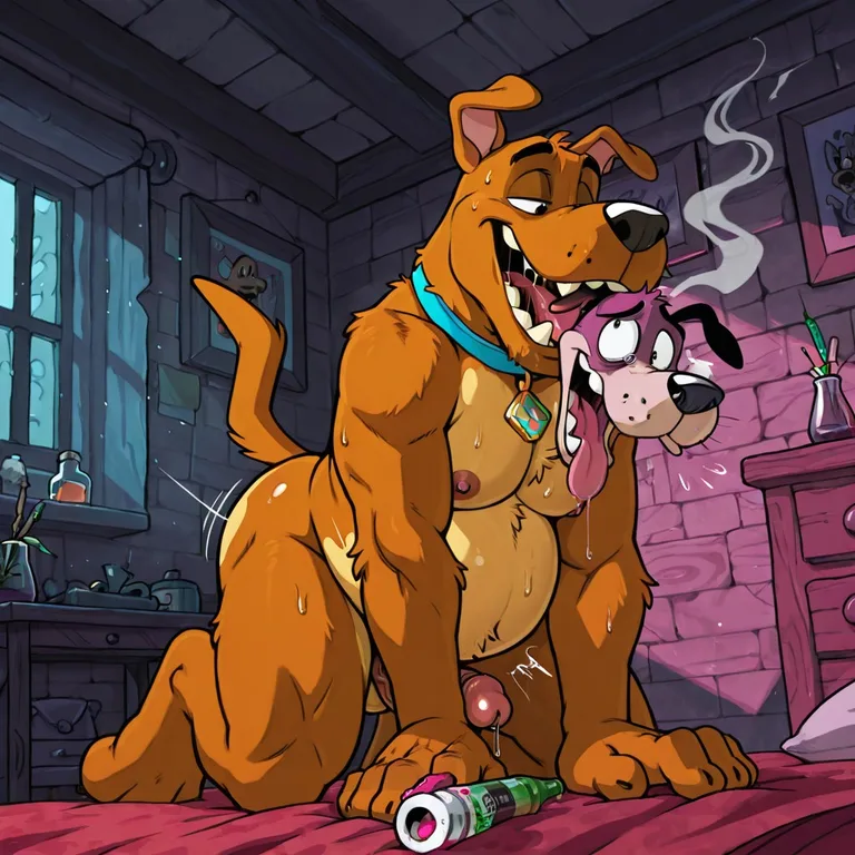 Scooby Swallowing Courage Whole