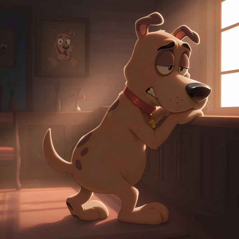 Courage the Cowardly Dog Inspired Anthro Scene
